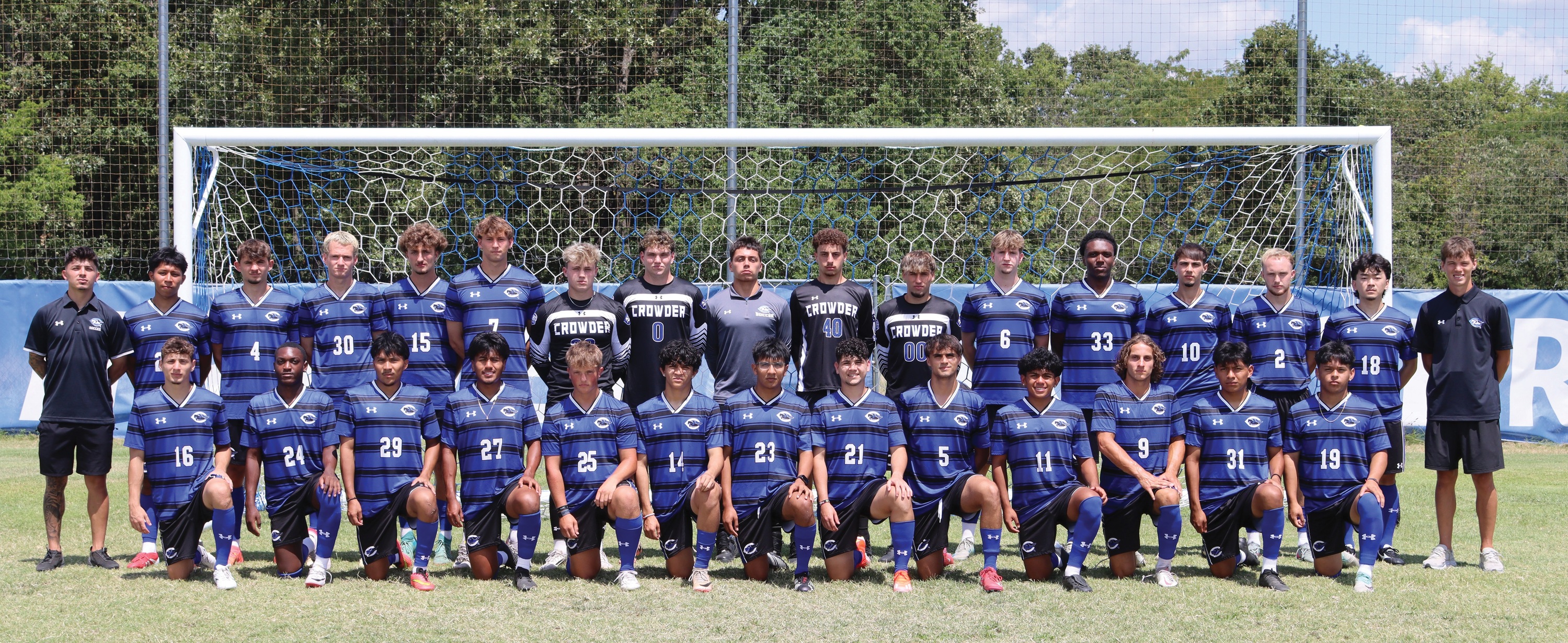 2025 Crowder College Roughrider Men's Soccer team photo